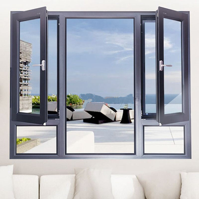 Αγορά SKATE Original Hardware Aluminium Soundproof Casement Window με αεροστεγή επιπέδου 8 online manufacture