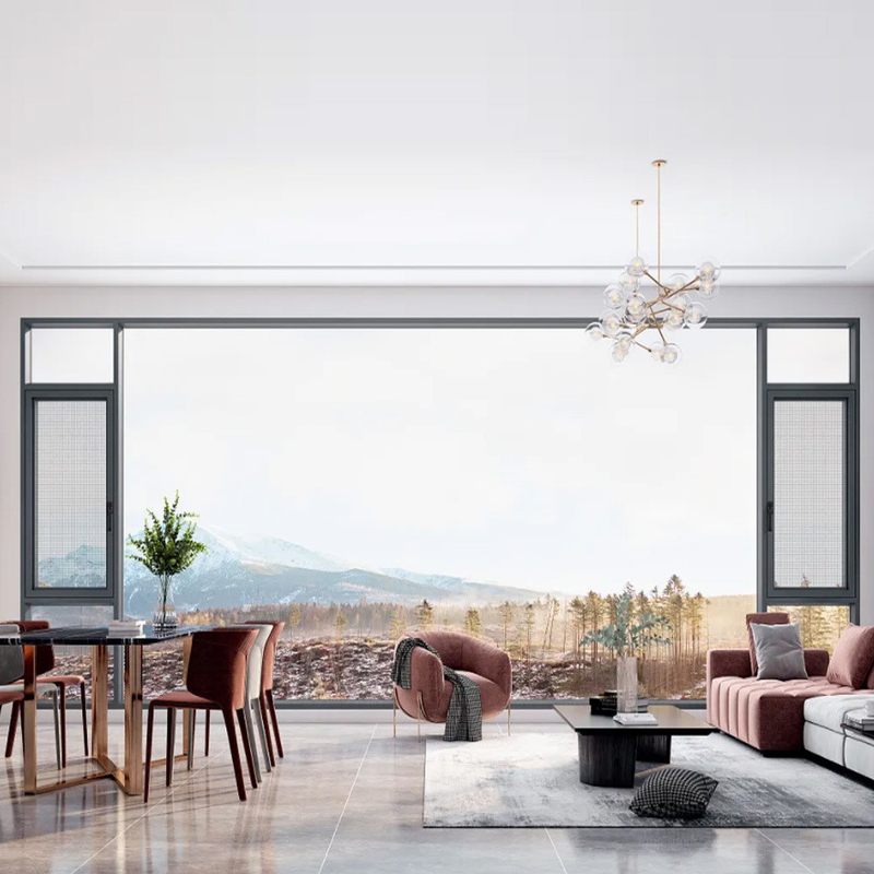 SKATE Original Hardware Broken Bridge Aluminium Profile Casement Windows για προϊόντα