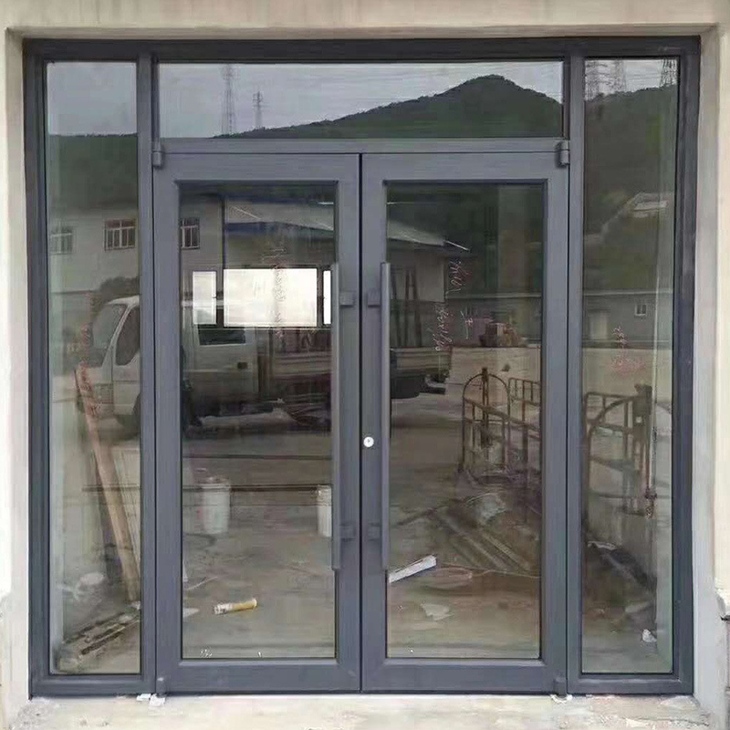 Προσαρμοσμένη σχεδίαση Αλουμινίου Γαλλική πόρτα γυαλιού για προηγμένη εγκατάσταση παραγωγής