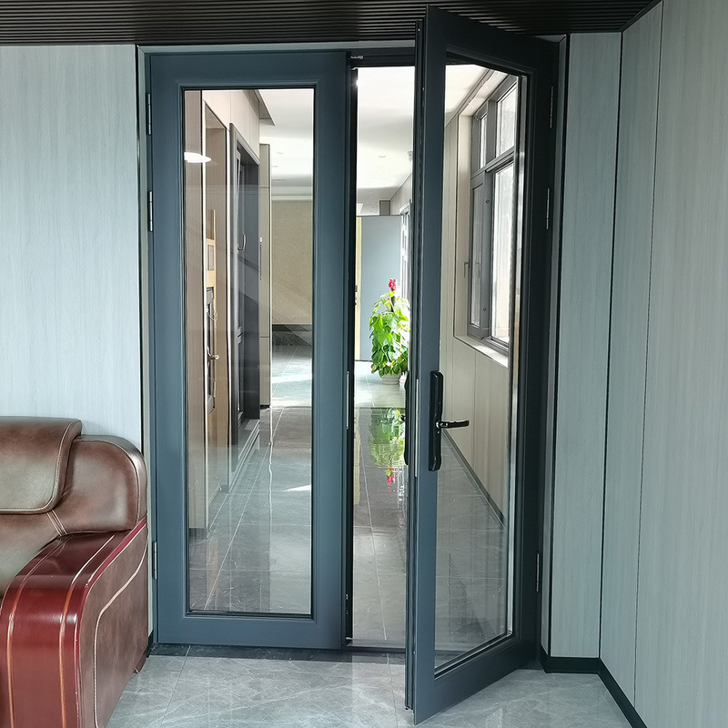 Αλουμινένιες πόρτες με 35 dB ηχομόνωση και προαιρετικό χρώμα για καθιστικό