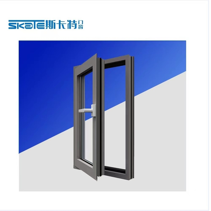 Τύπος κρεμασμένης κουρτίνας Custom Design Aluminium Casement Window με πάχος τοίχου 1,4 mm