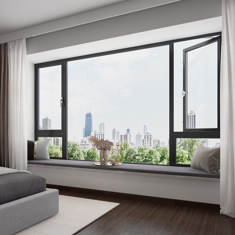 Σύγχρονο στυλ σχεδιασμού SKATE Original Hardware Aluminium Casement Windows για το Custom Home
