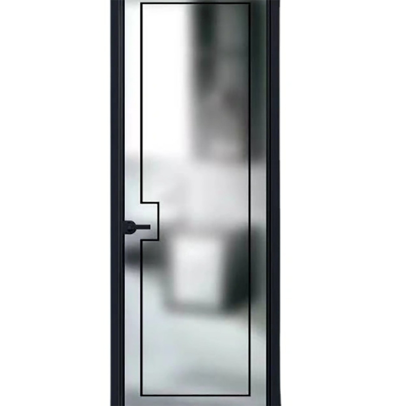 Μέθοδος ανοίγματος με σπρώξιμο και σύρση SKATE Standard Slim Luxury Black Color Villa House Αλουμινίου Κασάντο Γυάλινες πόρτες