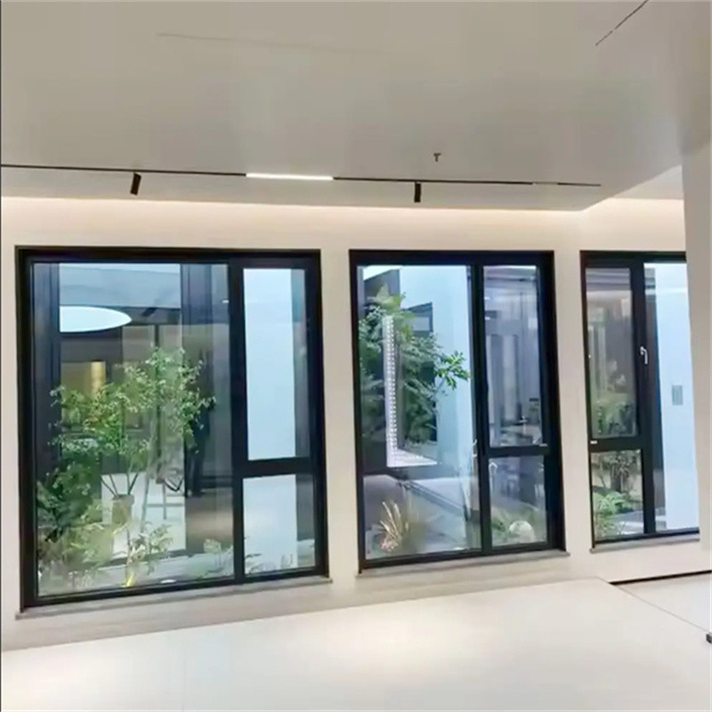 Energy-Efficient Thermal Break Aluminum Casement Weather Resistance Window for Residential & Commercial Use
