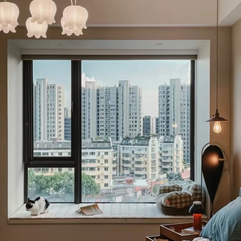 Modern Design Style Soundproof Casement Windows with Thermal Break Aluminum Profile Noise Reduction Solution