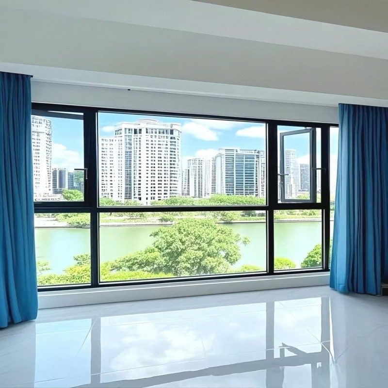 8-Way-Seal Noise Insulation Windows Thermal Break Aluminum Profile for Noise-Free Work and Living Environments