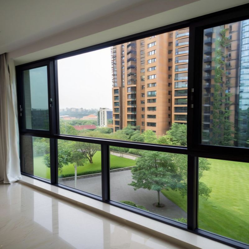 Νέο σχεδιασμό μόδας Αλουμινίου διπλό γυαλί συρόμενο παράθυρο με χαμηλό E γυαλί για μικρούς χώρους