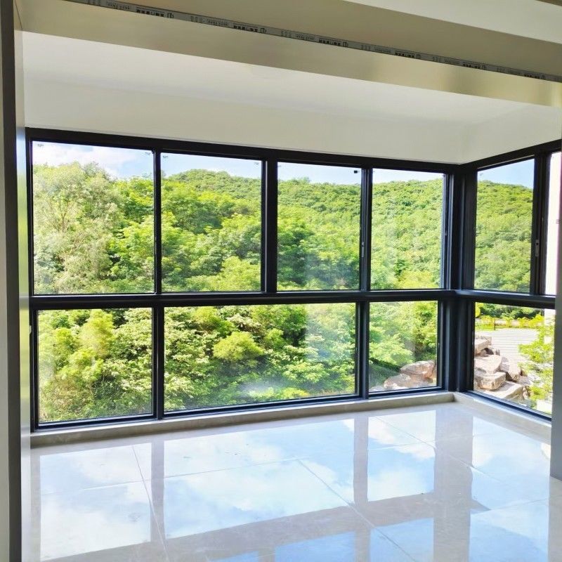 Νέο σχεδιασμό μόδας Αλουμινίου διπλό γυαλί συρόμενο παράθυρο με χαμηλό E γυαλί για μικρούς χώρους