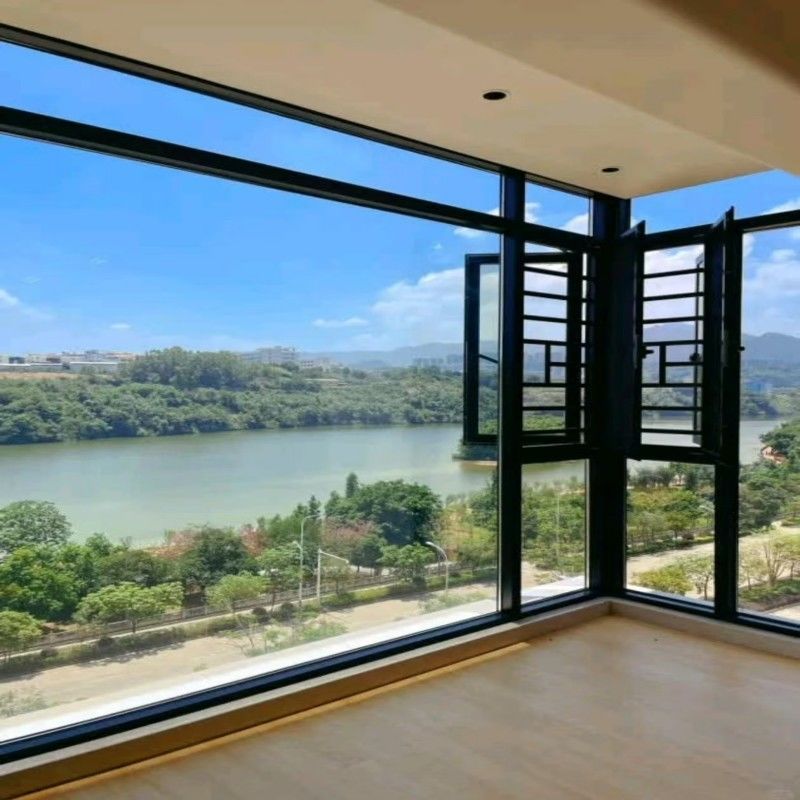 Χονδρική πώληση Skate ODM Λευκό Αλουμινένιο Παράθυρο Ανοιγόμενο Γαλλικού τύπου με Εξαιρετική Αεροστεγανότητα