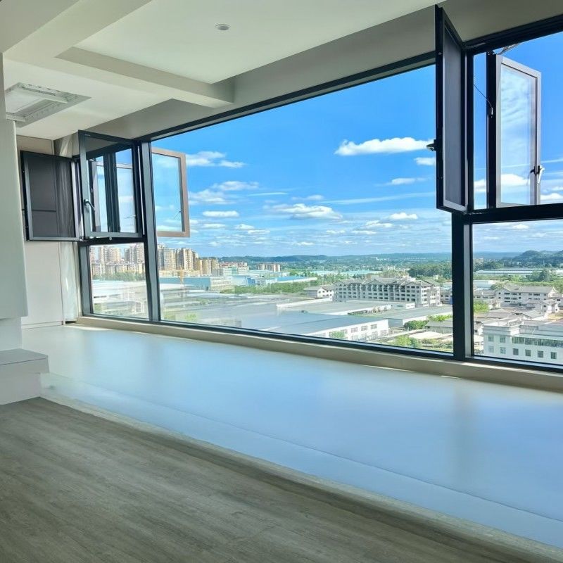 Παράθυρο ανοιγόμενο αλουμινίου υψηλής απόδοσης με τζάμι ασφαλείας για απόλυτη αντοχή