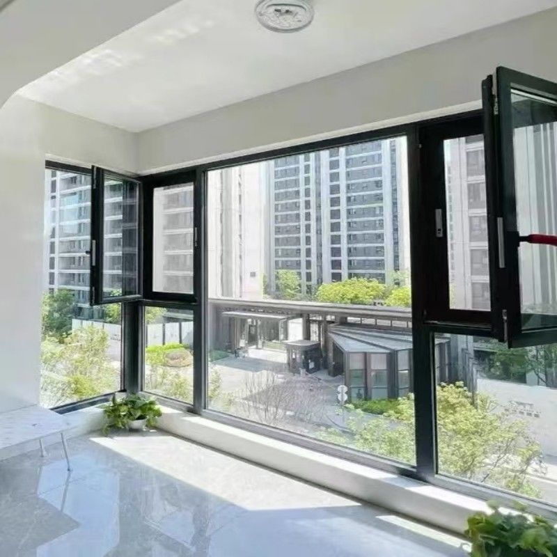 Καλιφόρνια Τίτλος 24 Πιστοποιημένο Αλουμινίου Casement παράθυρο με πάχος τοίχου 1,8 mm και SHRC 0,22 για τα σύγχρονα σπίτια